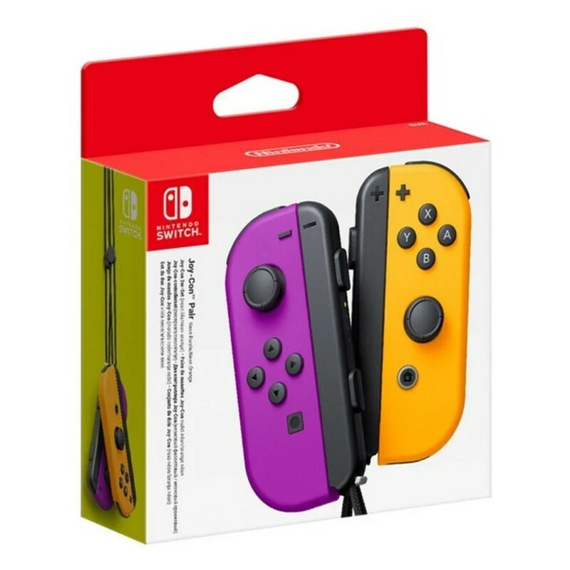 Gamepad Wireless Nintendo Joy-Con Viola Arancione