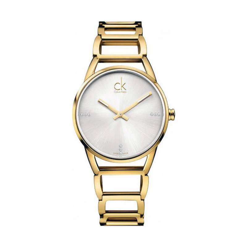 Orologio da Donna Calvin Klein STATELY - 9 Diamanti (Ø 34 mm)