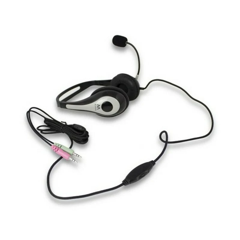 Cuffie con microfono Ewent EW3562 Nero Nero/Argento