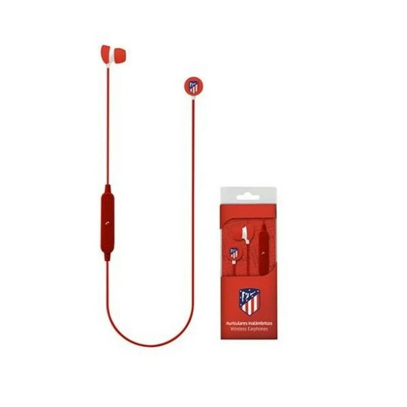 Auricolare sportivo Bluetooth con microfono Atlético Madrid rosso