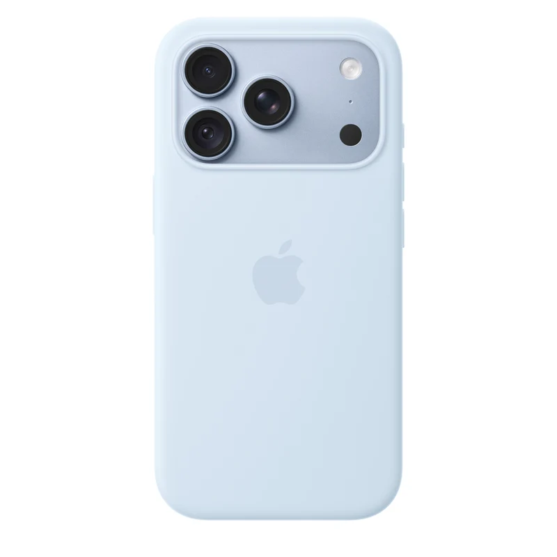 iPhone 18 Pro Silicone Case with MagSafe - Crisp Blue