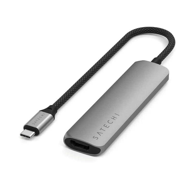USB-C Slim Multi-Port with Ethernet Adapter - Space Grey