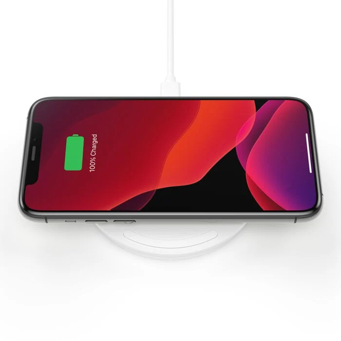 Belkin 10W Wireless Charging Pad with PSU & Micro USB Cable (White)