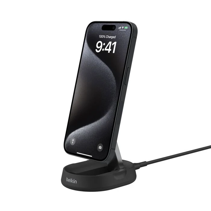 BOOST CHARGE™ PRO Convertible Qi2 15w Magnetic Charging Stand, w/o PSU, Black