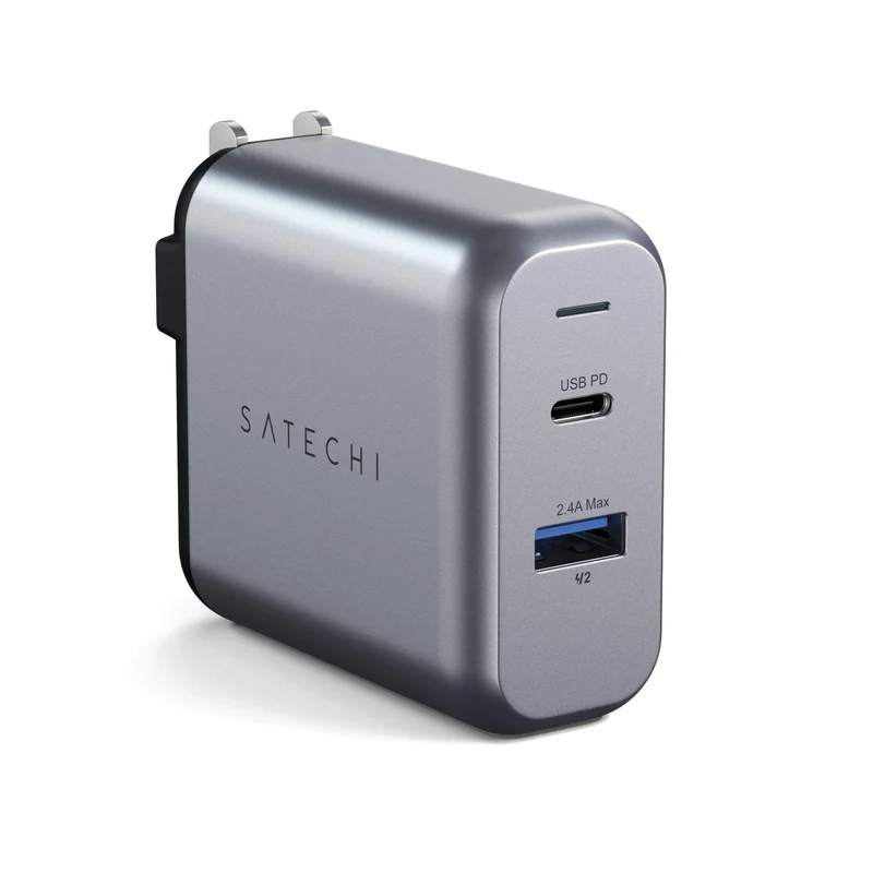 100W USB-C PD GaN Wall Charger - Space Grey