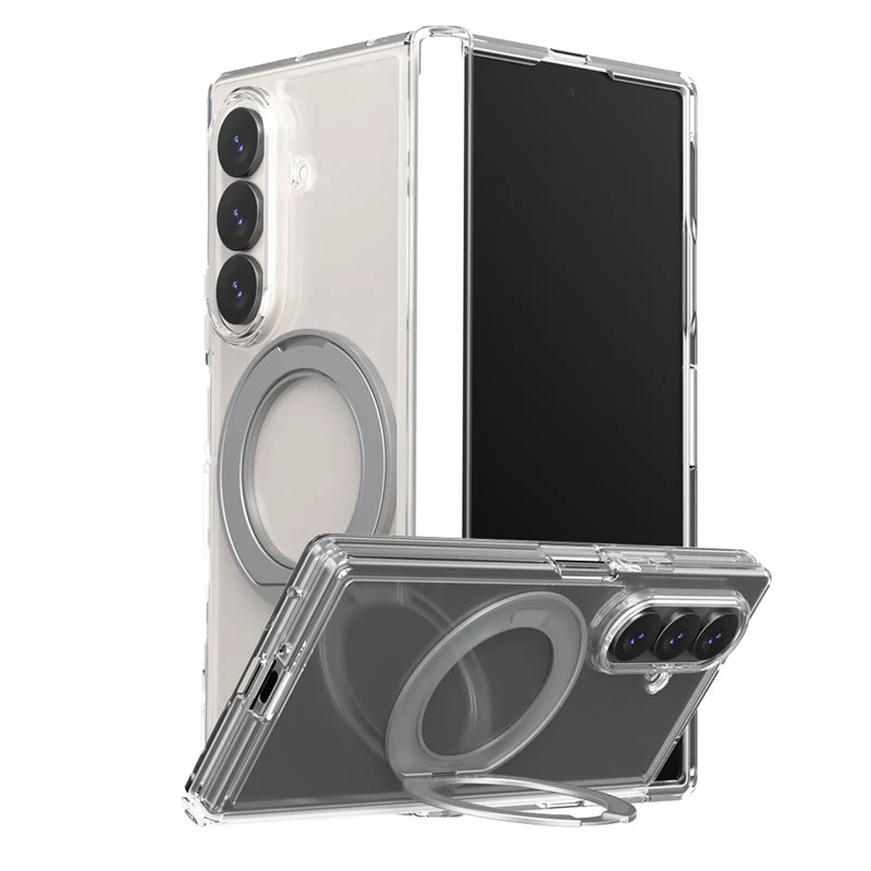 Araree Duple 360 Magsafe Stand Cover For Z Fold 8 Ultra, Clear