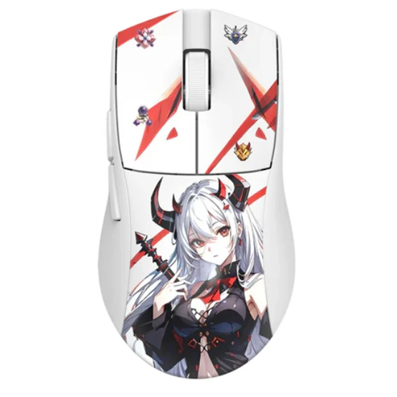 Redragon K1NG PRO, Wireless 2.4G/BT/Wired Gaming Mouse - White