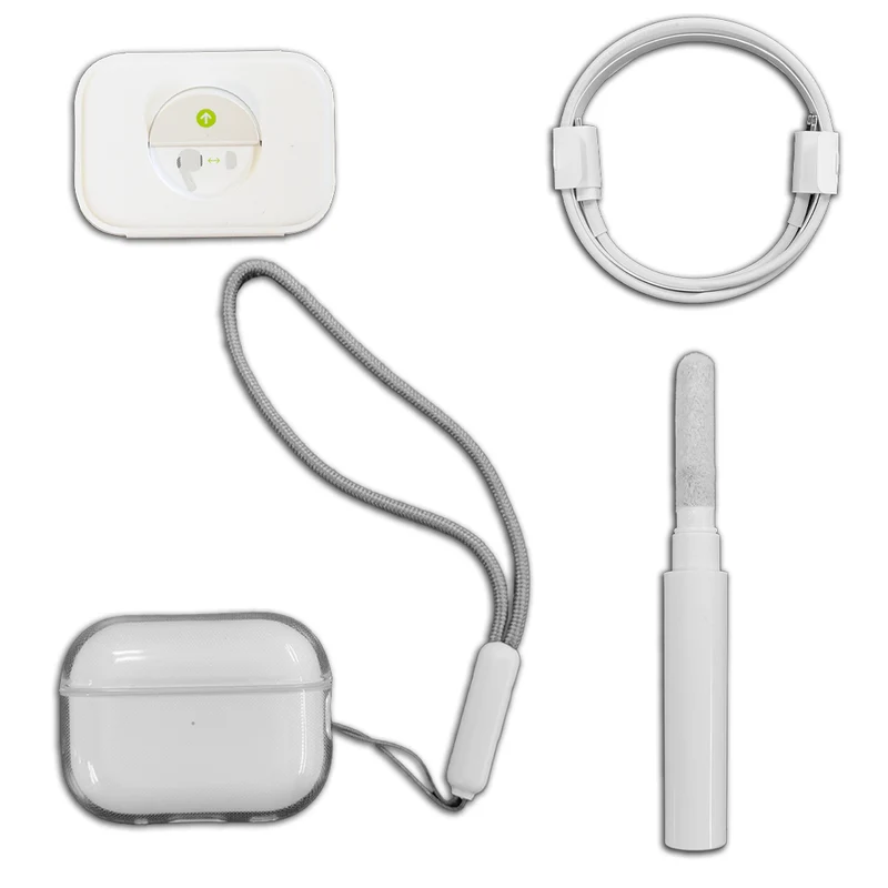 AirPods Pro 2nd Gen Accessory Bundle Kit- w/ Clear Case + Lanyard