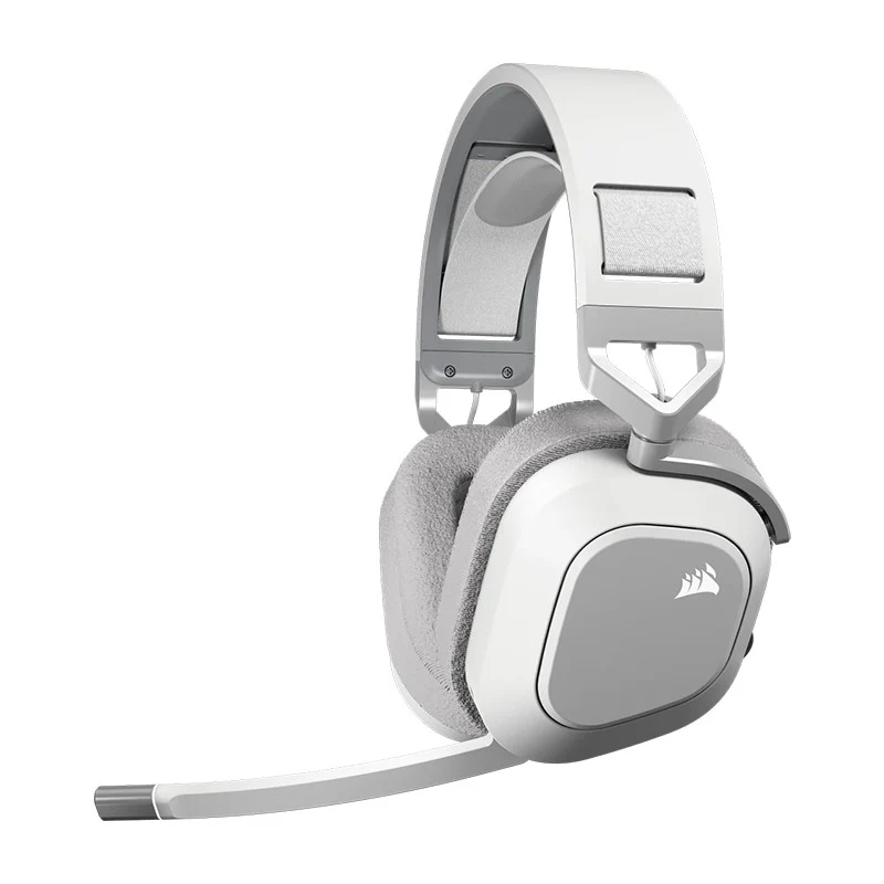 Corsair HS80 MAX Wireless/ Bluetooth Gaming Headset for PC, PS5, Switch & Mobile - White