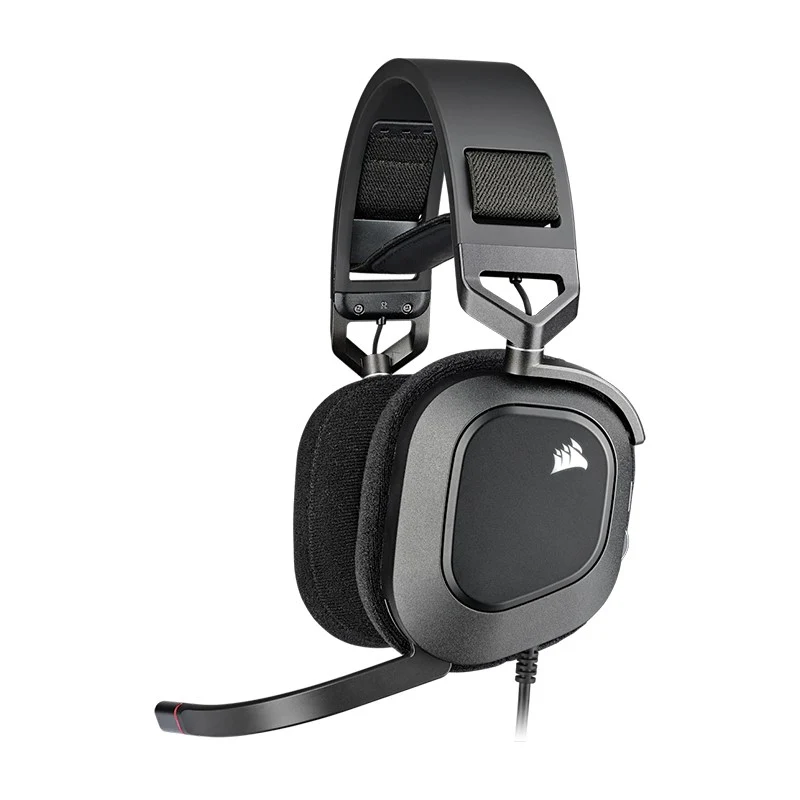 Corsair HS80 RGB USB Wired Gaming Headset for PC - Carbon