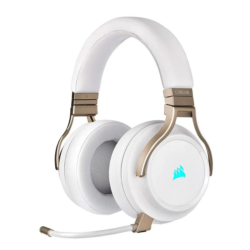 Corsair VIRTUOSO RGB Wireless High-Fidelity Gaming Headset - Pearl White