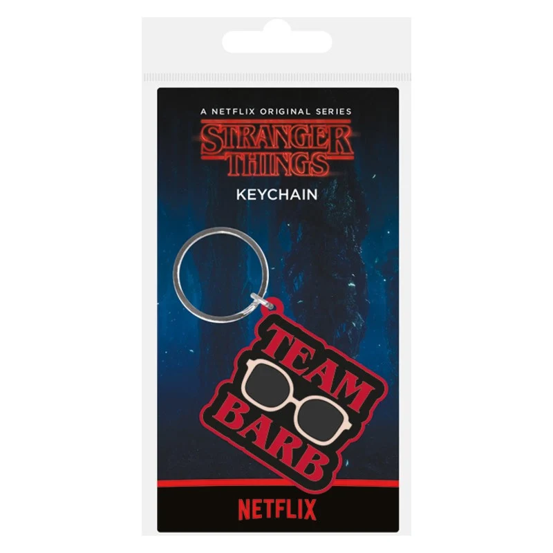 Pyramid Stranger Things Rubber Keychain- Team Barb