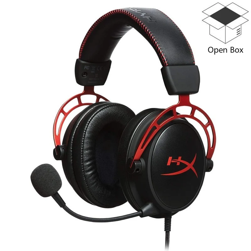 HyperX Cloud Alpha Pro Wired Gaming Headset - Black/Red - Open Box