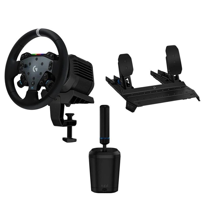 Logitech RS50 System Steering Wheel with RS Shifter & Handbrake, 2-in-1 with G RS Pedals For PS5 / PS4 / Xbox / PC - Black