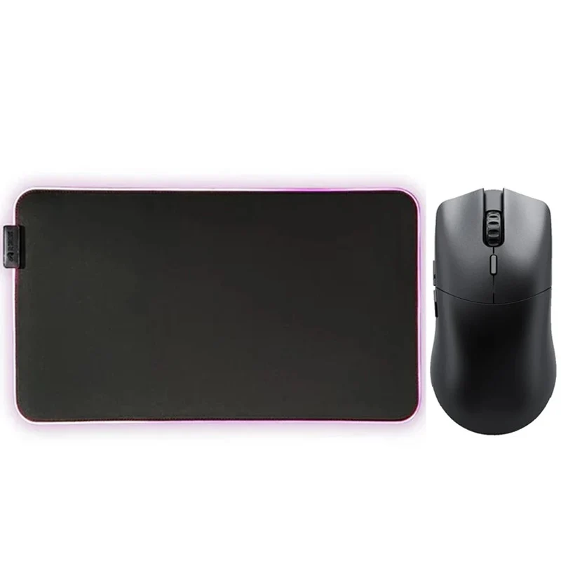 Glorious Model O2 PRO 1K P Wireless Gaming Mouse - Matte Black + Glorious GMP 2 GLED RGB Cloth Gaming Mousepad - XL Extended - Black