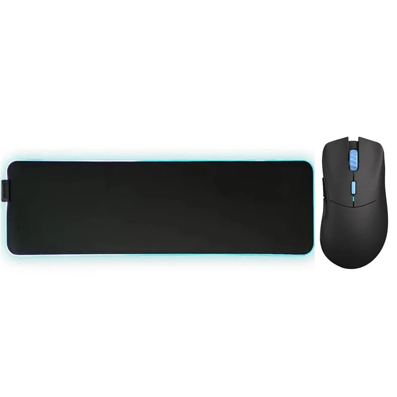 Glorious Model D PRO Wireless Gaming Mouse - Vice Black - Forge + Glorious GMP 2 GLED RGB Cloth Gaming Mousepad - Large Extended - Black