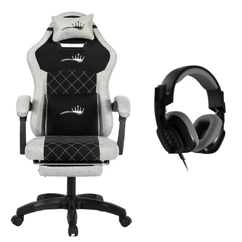 Royal King Gaming Chair - Black/White + Astro A10 Xbox Salvage Wired Gaming Headset - Black