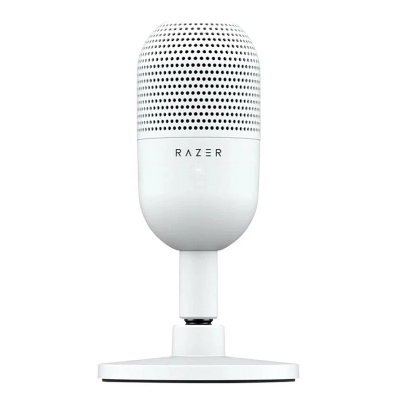Razer Seiren V3 Mini Ultra-Compact USB Gaming & Streaming Microphone with Tap-to-Mute - White