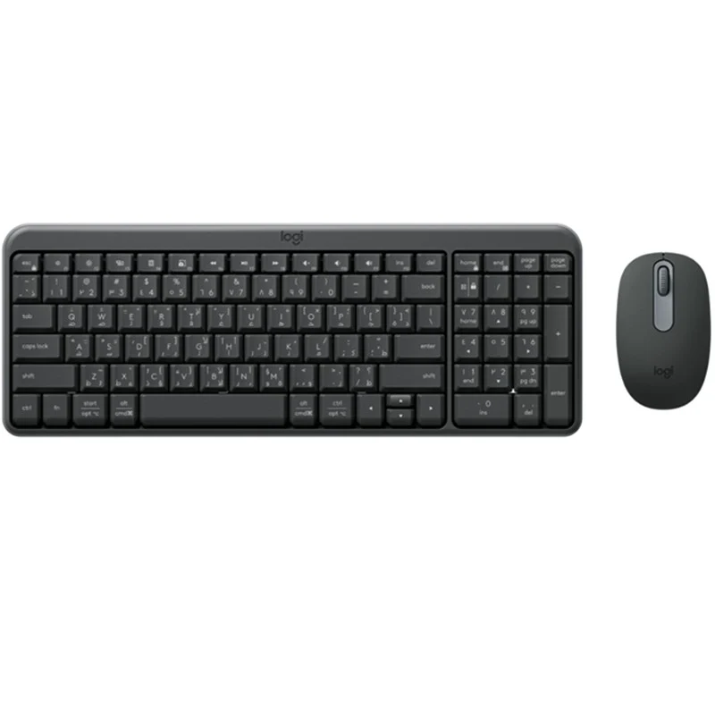 Logitech MK250 Compact Bluetooth Wireless Combo, Keyboard & Mouse, English/Arabic - Graphite