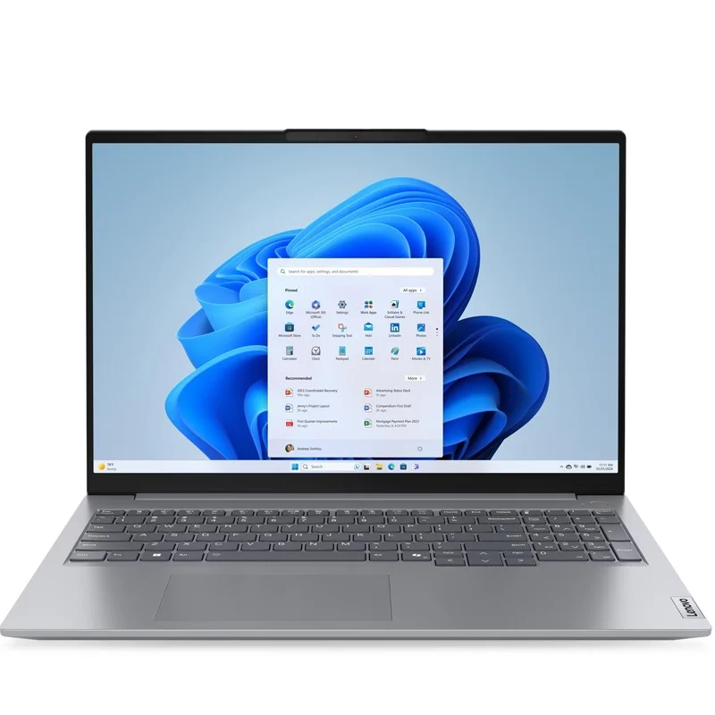 Lenovo ThinkBook 16 G7 IML Laptop, 16" WUXGA (1920x1200) IPS, Intel Core Ultra 5 125U, 8 GB RAM, 512 GB SSD, Integrated Intel UHD Graphics - Arctic Grey