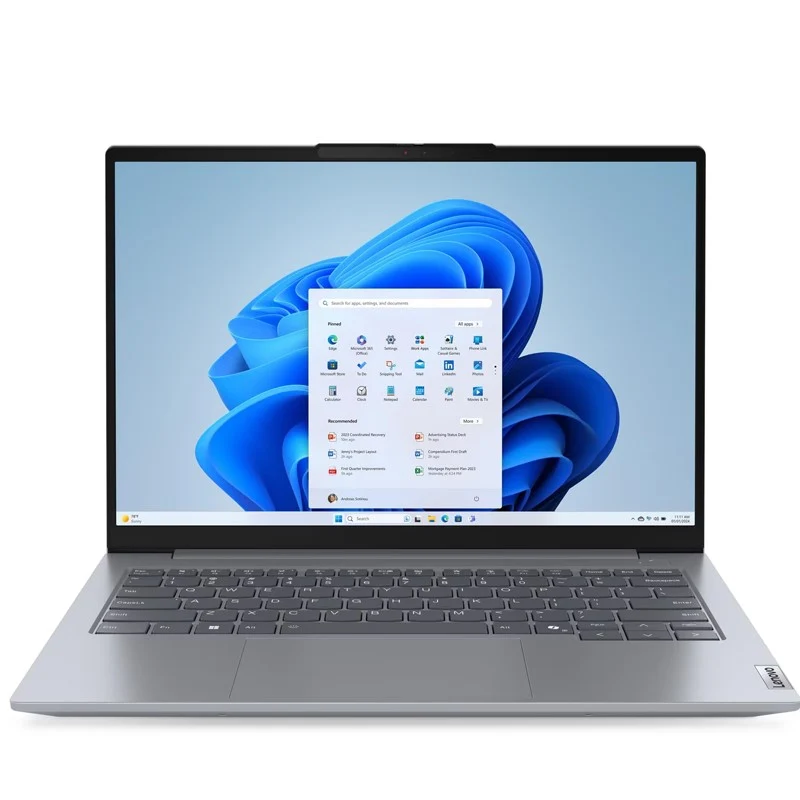 Lenovo ThinkBook 14 G7 IML Laptop, 14" WUXGA (1920x1200) IPS, Intel Core Ultra 7 155H, 8 GB RAM, 512 GB SSD, Integrated Intel Arc Graphics, Backlit - Arctic Grey