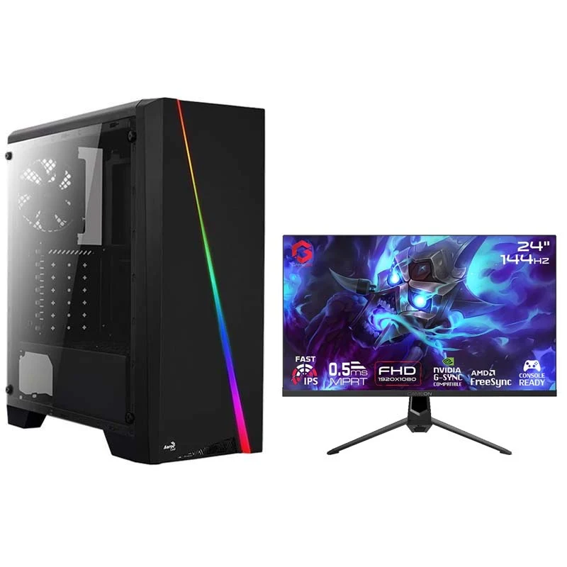 i5 PC, i5-12400F, GT 730 2GB, Windows 11 Pro for Students with Gaming Monitor