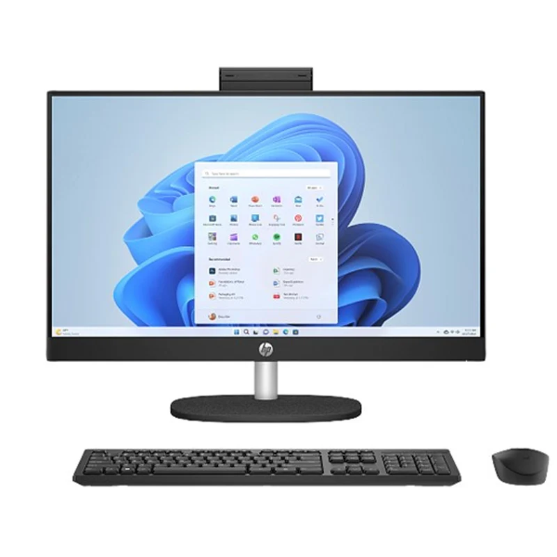 HP AIO 24-cr0041ne i7-1355U, 8 GB DDR4 RAM, 512 GB SSD, Non-Touch 23.8" FHD Antiglare IPS, Integrated Intel Iris Xᵉ Graphics, HD Camera - Jet Black