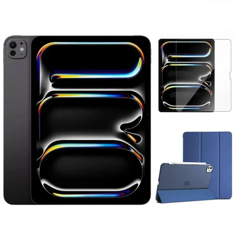 Apple iPad Pro M5 13", 512 GB, Wi-Fi, 2025, Space Black (Standard Glass) + Screen Protector & Case (Assorted)