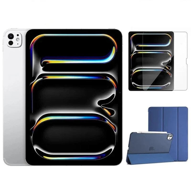Apple iPad Pro M5 13", 512 GB, Wi-Fi, 2025, Silver (Standard Glass) + Screen Protector & Case (Assorted)