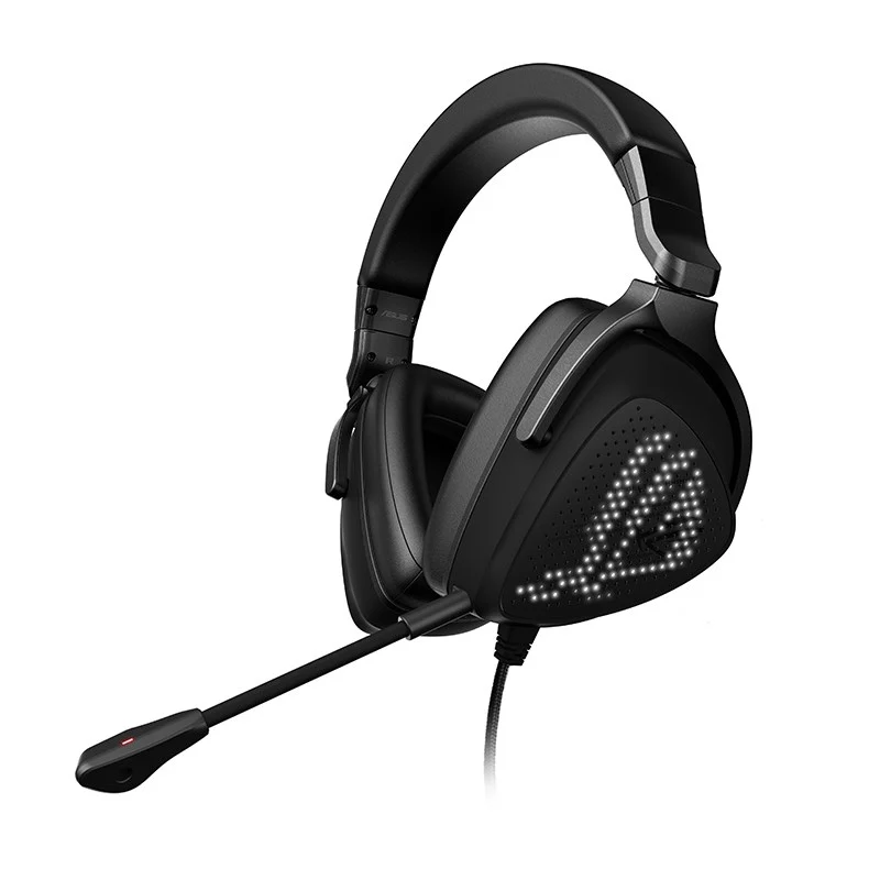 Asus ROG Delta S Animate USB-C Wired Gaming Headset with Customizable AniMe Matrix Display for PC, PS5, Switch - Black