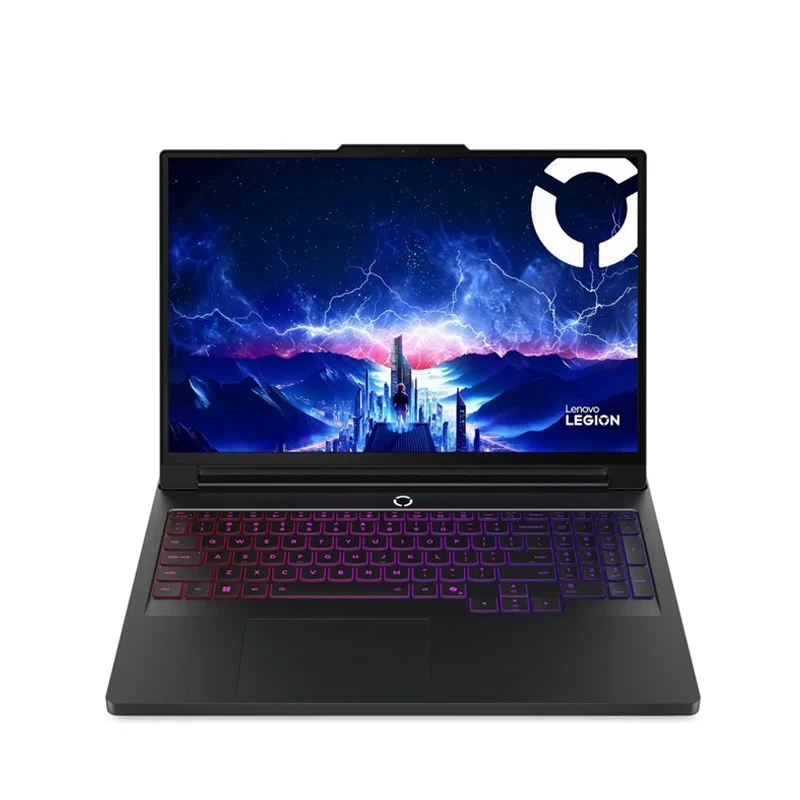Lenovo Legion Pro 7 16IAX10H Intel Core Ultra 9 275HX, 24C AI PC, 16" WQXGA OLED, 2 x 32 GB CSODIMM DDR5-6400 RAM, 2 x 1 TB M.2 NVMe SSD, NVIDIA RTX 5080 16 GB GDDR7 1334 AI TOPS, Windows 11 Home, Backlit, Arabic, 2 Year Warranty - Eclipse Black