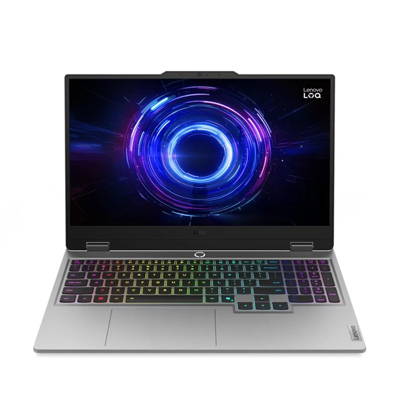 Lenovo LOQ 15IRX10 Intel Core i7-14700HX, 20C, 15.6" FHD, 16 GB DDR5 RAM, 512 GB M.2 PCIe NVMe SSD, NVIDIA GeForce RTX 5060 8 GB GDDR7 572 AI TOPS VGA, DOS, White Backlit, English/Arabic, 1 Year Warranty - Luna Grey