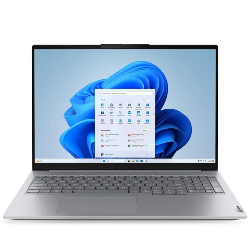 Lenovo ThinkBook 16 G8 IAL Intel Core Ultra 5 225U 12C, 16" WUXGA, 16 GB DDR5 RAM, 512 GB M.2 NVMe SSD, Integrated Intel Graphics, DOS, English/Arabic, 1 Year Warranty - Arctic Grey