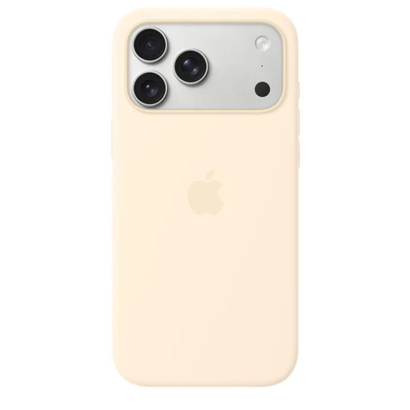 iPhone 17 Pro Max Silicone Case with MagSafe – Vanilla