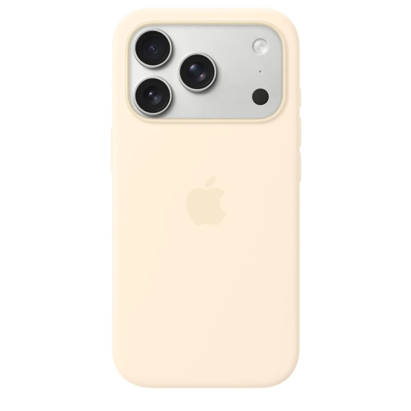 iPhone 17 Pro Silicone Case with MagSafe – Vanilla