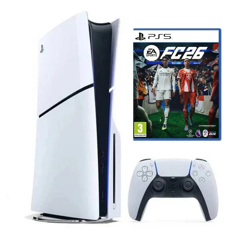 Sony PlayStation 5 (PS5) Slim - Disc Console + EA SPORTS FC 26 for PlayStation 5 (PS5)