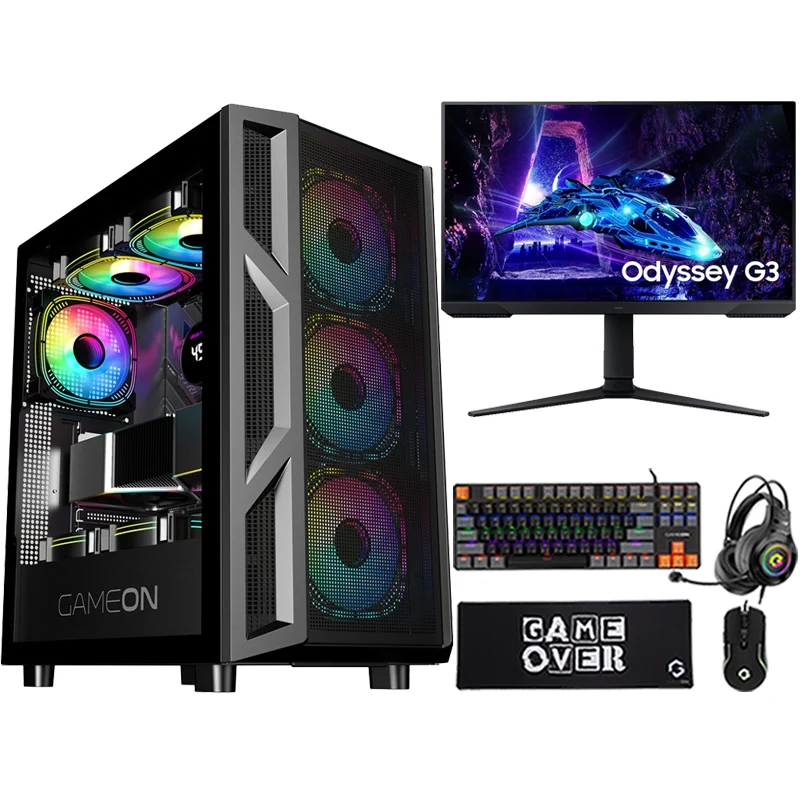 Ultra 5 Gaming PC, Ultra 5 245K, RTX 4060 Ti 16GB, Windows 11 Pro with Samsung Gaming Monitor & 4 in 1 Gaming Kit