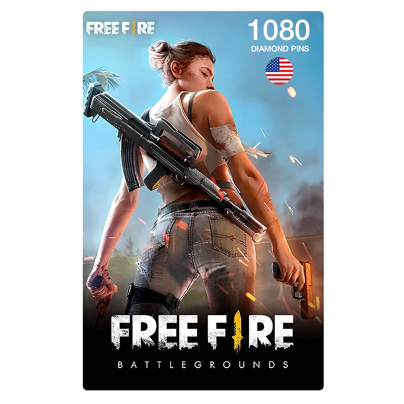 Free Fire Diamond Pins 1080 - US