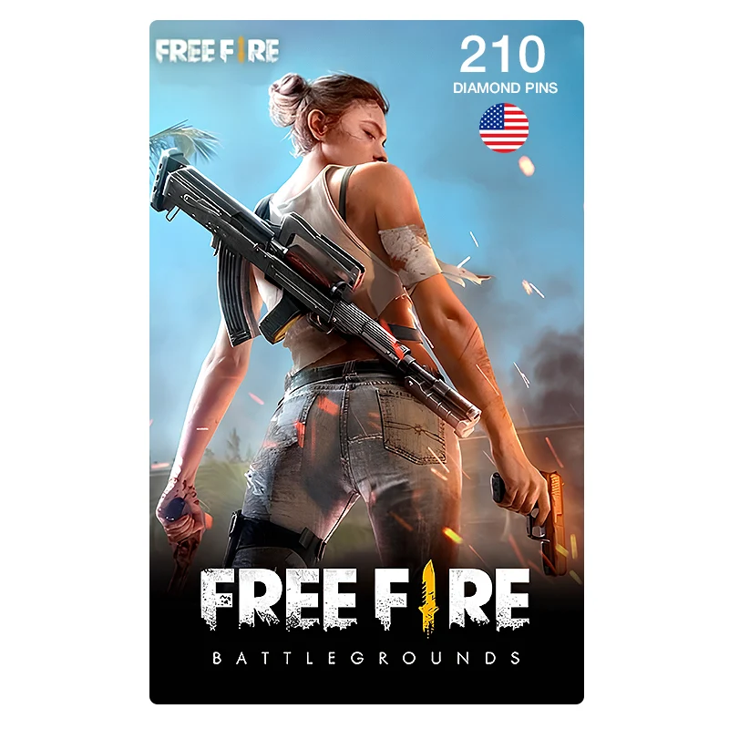 Free Fire Diamond Pins 210 - US