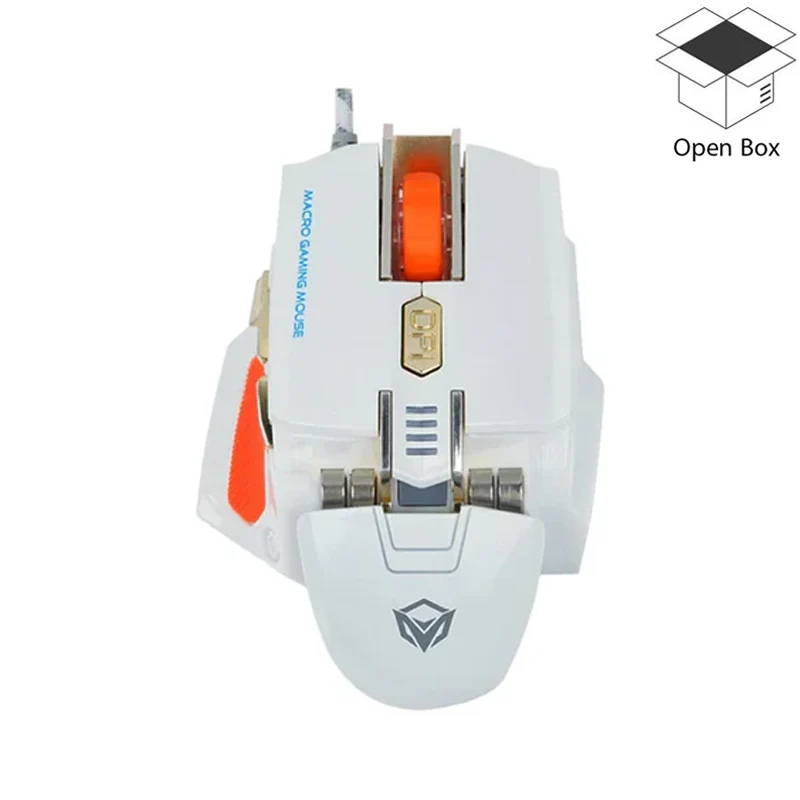 Meetion Tech Co USB Corded Gaming Mouse MT-M975 - White - Open Box