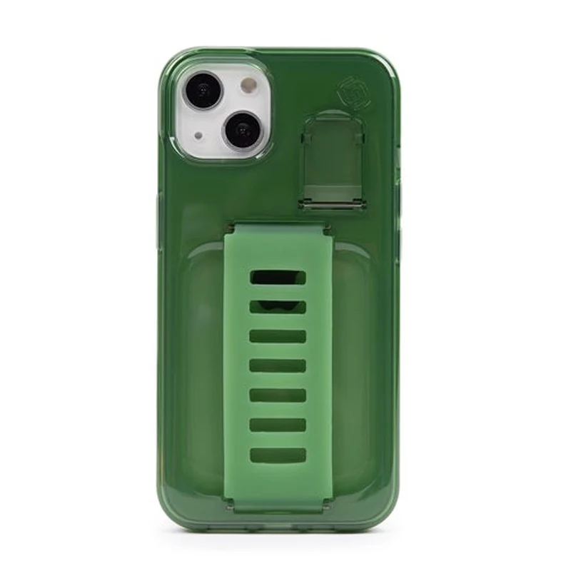 Grip2u Boost Case with Kickstand for iPhone 13 - Olive