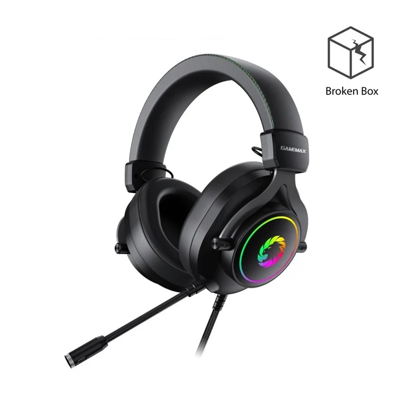 GameMax HG3600 7.1 Virtual Surround Wired Gaming Headset - Black - Open Box