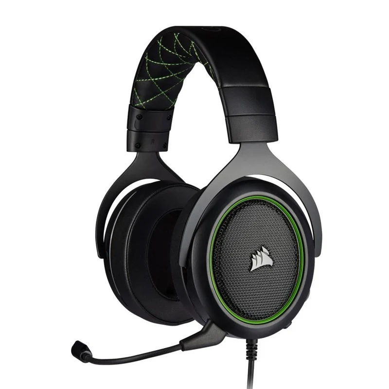 Corsair HS50 PRO STEREO Wired Gaming Headset - Green (EU)