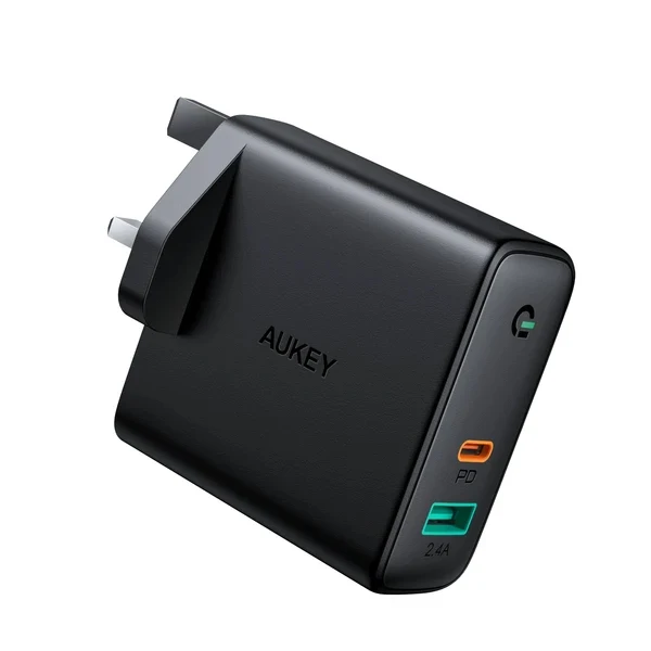 Aukey Focus Dual-Port 60W PD Wall Charger with Dynamic Detect