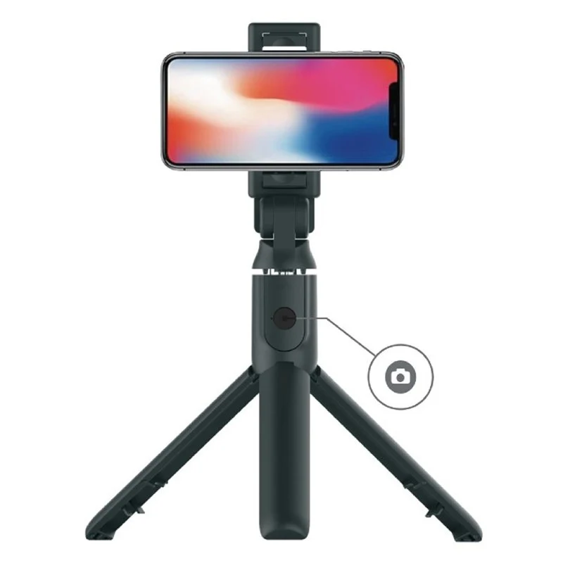 Porodo Bluetooth Selfie-Stick With Tripod, Black