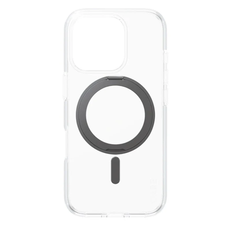 CARE By PanzerGlass Feature Case Transparent w. Black Kickstand & MagSafe