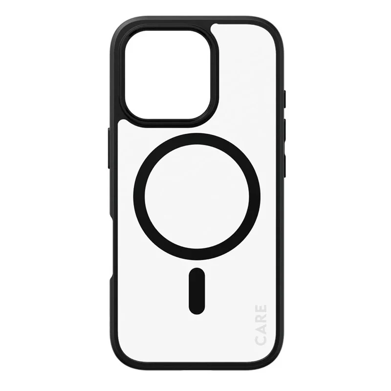 CARE By PanzerGlass Flagship Case Transparent Urban Combat w. Black Frame & MagSafe