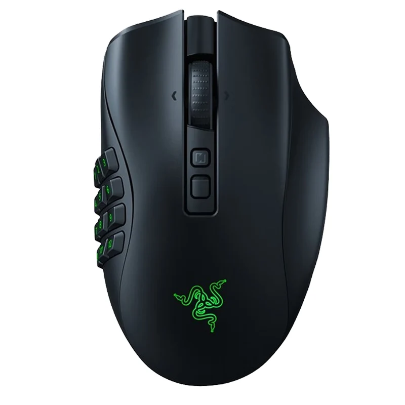 Razer Naga V2 Pro MMO Wireless Gaming Mouse with HyperScroll Pro Wheel - Black