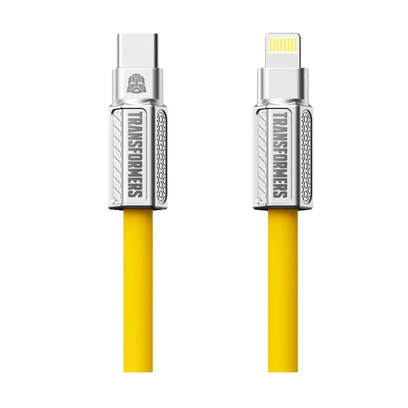 Transformers TF-A07 Bumblebee PD Fast Charging Cable Type C to Lighting, Yellow