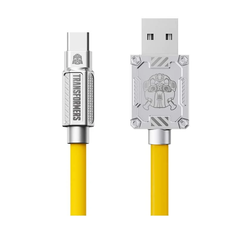 Transformers TF-A01 Bumblebee Type-C Fast Charging Data Cable, Yellow